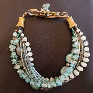 Silpada Sterling silver/beaded bracelet